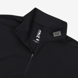 Fila Drop Shoulder Half - Naisten T Paita - Mustat | FI-88571